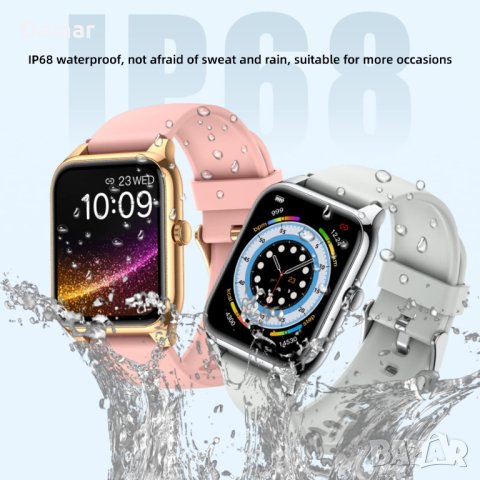 Черен смарт часовник Seiconer 1,78" Retina AMOLED дисплей водоустойчив, снимка 5 - Смарт часовници - 41805860