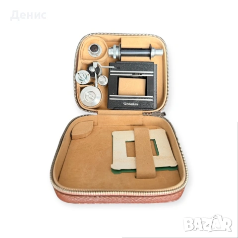 Rolleiflex TLR – Carl Zeiss Tessar 75mm f/3.5 + Rolleikin (35mm) | Работещ, снимка 8 - Фотоапарати - 53188609