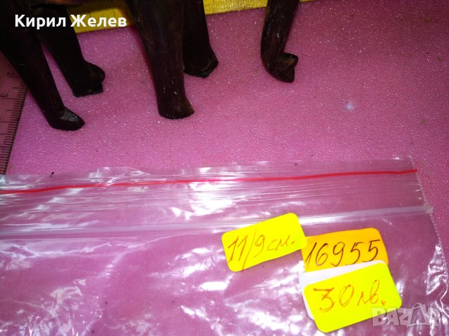 СТАРО АБАНОСОВО СЛОНЧЕ ФИГУРКА СТАТУЕТКА от АБАНОС АФРИКА РЪЧНА ХУДОЖЕСТВЕНА ИЗРАБОТКА 16955, снимка 10 - Статуетки - 44313686