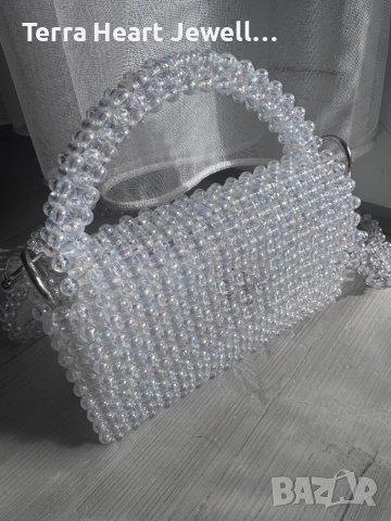 Дамска чанта ръчна изработка цвят русалка, снимка 11 - Чанти - 51793121