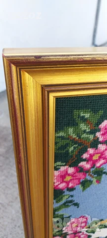 Гоблен"Момиче с куче", снимка 4 - Гоблени - 50848752