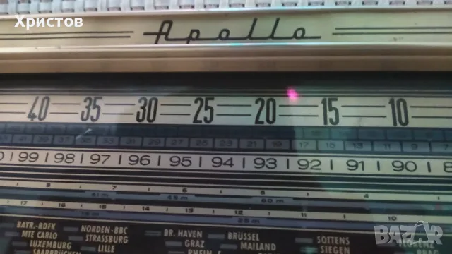 РАДИО APOLLO от ЕДНО ВРЕМЕ 50-те в МНОГО добро състояние ОТЛИЧНО работещо, снимка 6 - Колекции - 55904851
