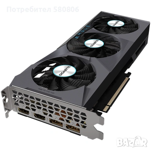 Видео карта Gigabyte Radeon™ RX 6600 EAGLE, 8GB GDDR6, 128-bit, снимка 3 - Видеокарти - 53438460