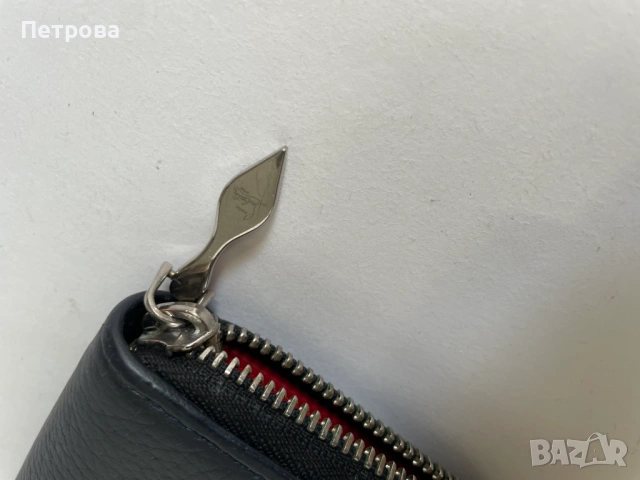 Кожен портфейл Christian Louboutin Оригинал, снимка 6 - Портфейли, портмонета - 51767203
