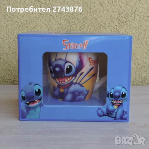 Детска порцеланова чаша с анимационни герой на Дисни - Stitch, снимка 2 - Чаши - 50824629