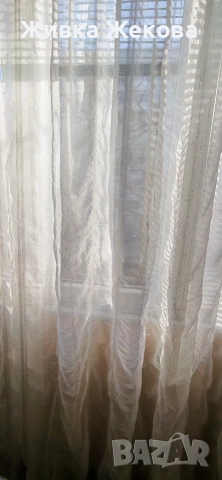 нежни, бели завеси, снимка 4 - Пердета и завеси - 53258769