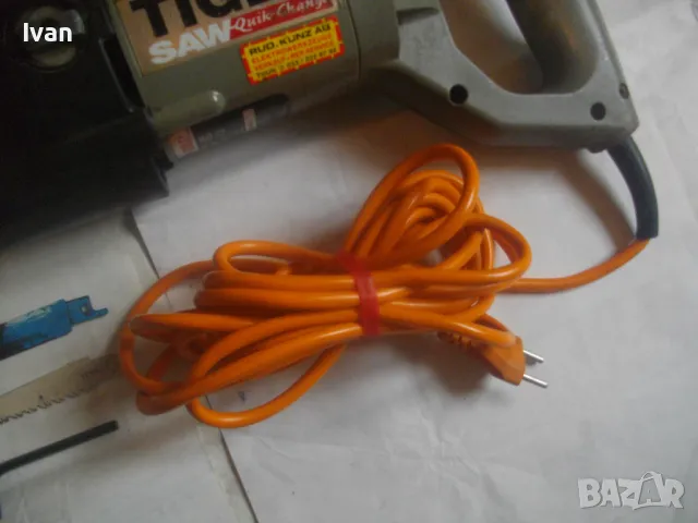 1050 вата САЩ ОРИГИНАЛЕН АМЕРИКАНСКИ САБЛЕН ТРИОН РЕЦИПРОЧЕН ТРИОН ГОЛЯМ МЕТАЛЕН КУФАР TIGER SAW USA, снимка 7 - Други инструменти - 47967193