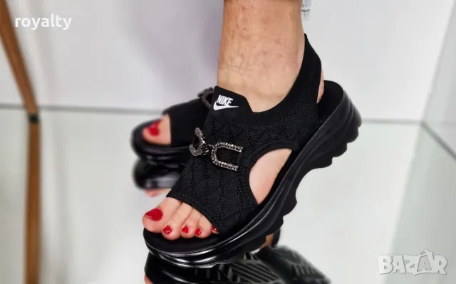 Nike черни дамски сандали , снимка 5 - Сандали - 50394165
