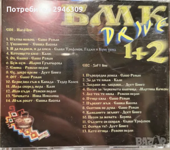 БМК Drive 1+2(1998) 2xCD, снимка 2 - CD дискове - 48587224