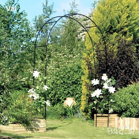 Декоративна градинска пергола тип арка – Опора за рози, лози и зеленчуци, снимка 3 - Декорация за дома - 53796631