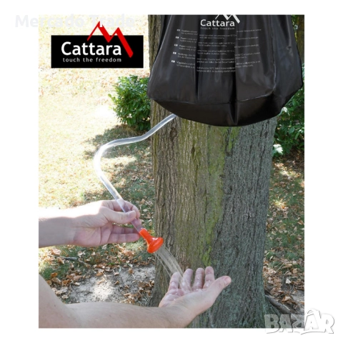 Мобилен соларен душ Mercado Trade, 40л., PVC, Черен, снимка 7 - Къмпинг мебели - 51521581