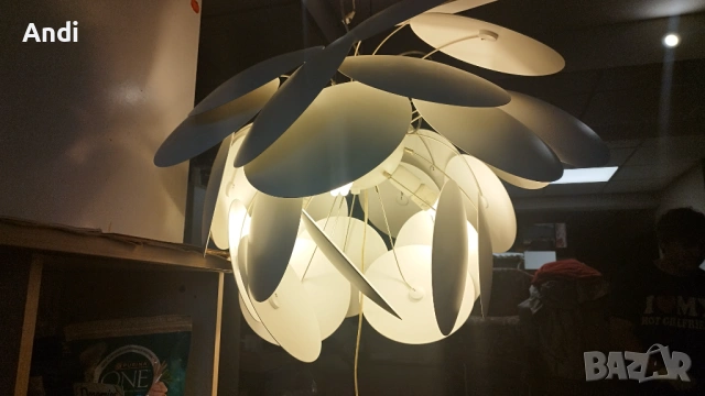 Полилей стил Marset Discocó с три крушки 80/60см, снимка 14 - Полилеи - 53355102