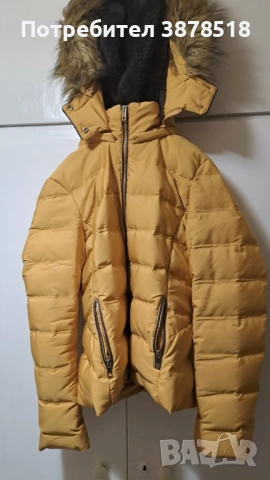 Дамско пухено яке размер S., снимка 2 - Якета - 53739458