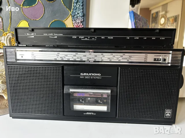 Grundig RR-350 Колекционерси радиокасетофон в много добро състояние , снимка 3 - Радиокасетофони, транзистори - 55853158
