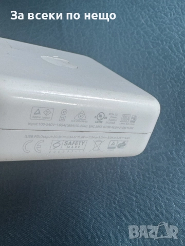 Оригинално зарядно Apple USB Type-C 67W , A2518, снимка 6 - Лаптоп аксесоари - 55850722