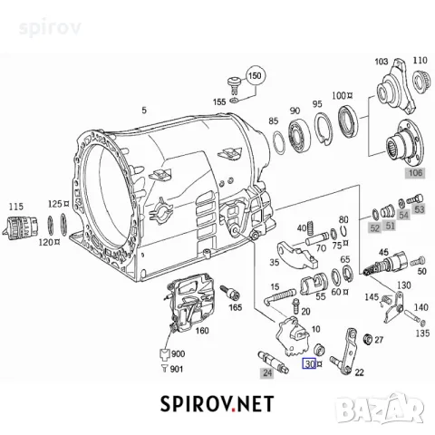 Уплътнение автоматична скоростна кутия Mercedes 722.6 5G Tronic, снимка 4 - Части - 55716227