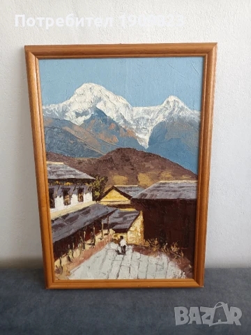 Стара маслена картина , снимка 2 - Картини - 51317828