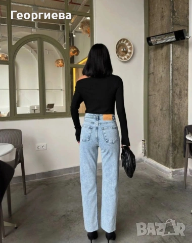 Дамски дънки с висока талия, снимка 3 - Дънки - 53139924