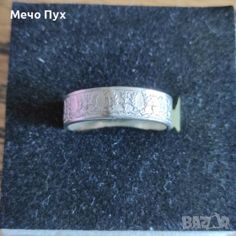 Стар сребърен пръстен халка (142)