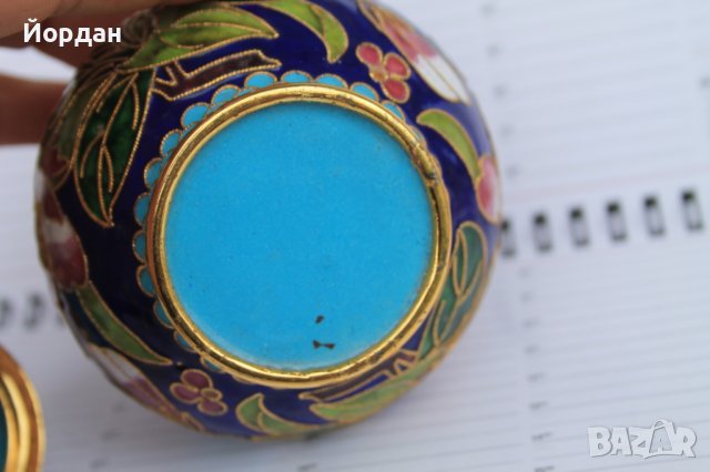 Ваза бронз и емайл, снимка 10 - Вази - 40657452