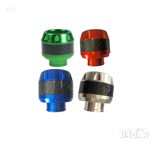 Краш бар за мотоциклет, Краш тапи за мотор, алуминий, сив цвят, снимка 5 - Части - 44756486