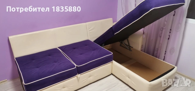 ЪГЛОВ ДИВАН - ЛЕГЛО , снимка 5 - Дивани и мека мебел - 53065863