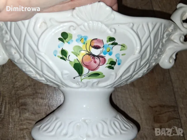 Vecchia Bassano декоративна купа/бонбониера/фруктиера/цветарник, снимка 15 - Антикварни и старинни предмети - 48857202