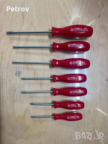 Wiha - TORX - Made in West Germany - 7 броя Отверки/ПРОФЕСИОНАЛНИ / VAN-MOLYBDÄN / ВИСОКОКАЧЕСТВЕННИ