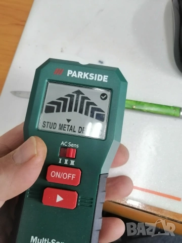 Детектор за метал, пирони, кабели, кухини PARKSIDE PMFD A3, снимка 12 - Други инструменти - 53587859