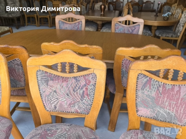 Комплект от 8 трапезни стола , снимка 7 - Столове - 51738351