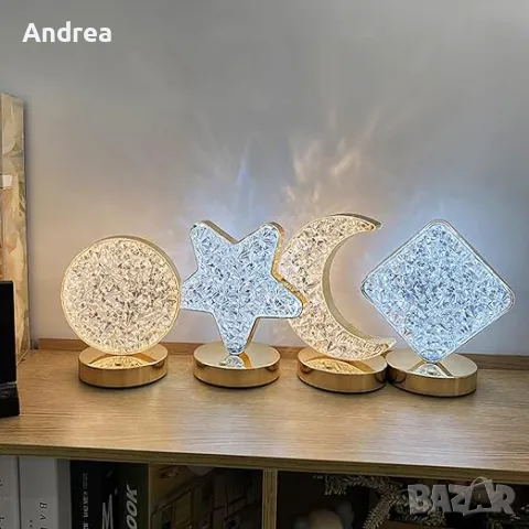 Tри цветна ,сензорна LED декоративна настолна лампа, снимка 3 - Настолни лампи - 49303965