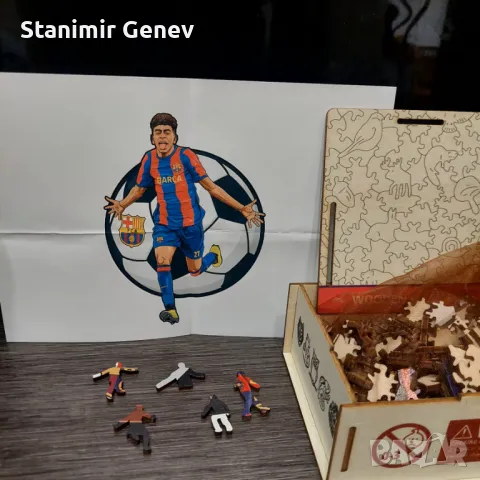 Дървени пъзели с различни животни и спортисти, снимка 12 - Пъзели - 39302414