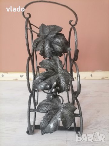 Поставка за вино от ковано желязо - ПРОМО, снимка 3 - Декорация за дома - 41942731