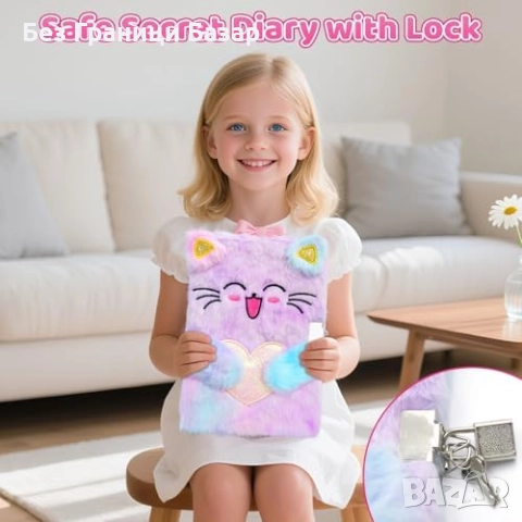 Нов Комплект дневник коте 98 части подарък за момичета рожден ден Коледа, снимка 2 - Други - 51759107