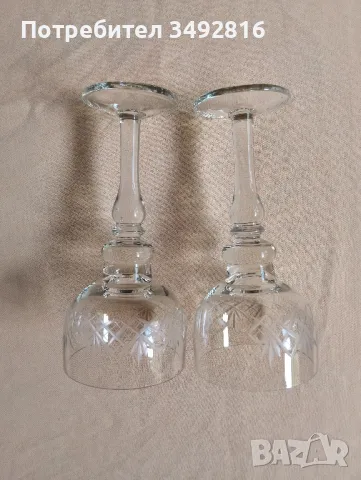 Две кристални ритуални чаши, снимка 2 - Антикварни и старинни предмети - 50168336