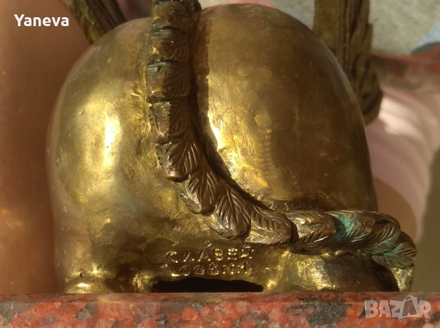 Бронзова , авторска скулптура от Славей Петров на харпия, снимка 8 - Статуетки - 53432998