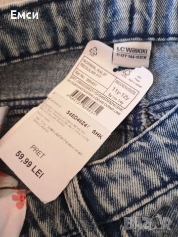 къси дънки-11-12 г, снимка 4 - Детски къси панталони - 50612482