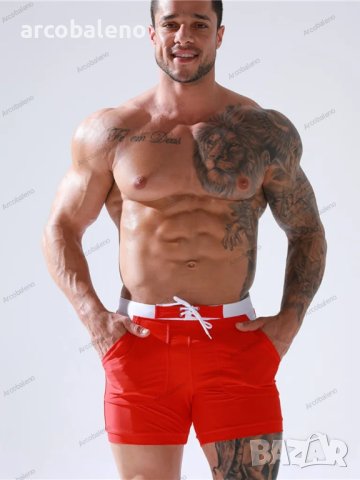 Мъжки модни бански панталони, 3цвята , снимка 3 - Бански - 41450402