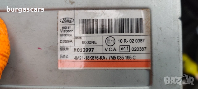 CD радио 6000NE / 7M5 035 195 C Ford Galaxy, снимка 4 - Части - 53199395