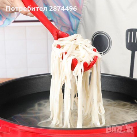 1748 Комплект прибори за готвене и сервиране от силикон, 10 бр., снимка 4 - Прибори за хранене, готвене и сервиране - 34659142