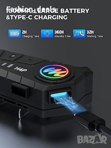 Нова слушалка за каска мотоциклет свободни ръце колоездене ски спорт, снимка 4 - Bluetooth слушалки - 41833172