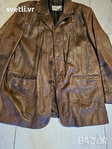 кожено сако, снимка 4 - Якета - 44479518