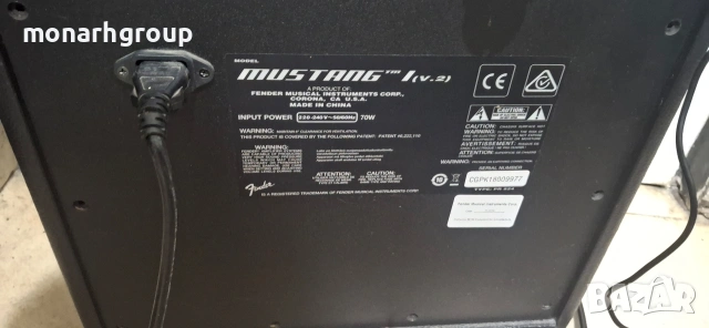 Усилвател Fender Mustang I V.2, снимка 6 - Ресийвъри, усилватели, смесителни пултове - 53818954