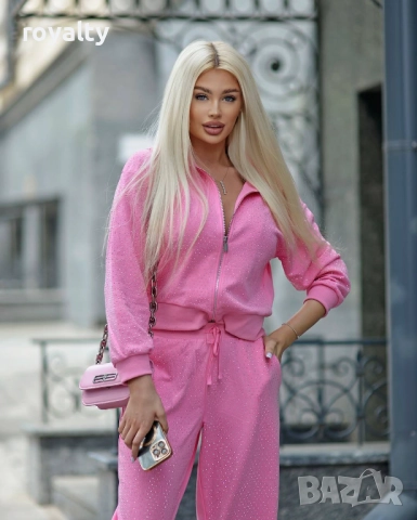 Розов Стилен Дамски Комплект 