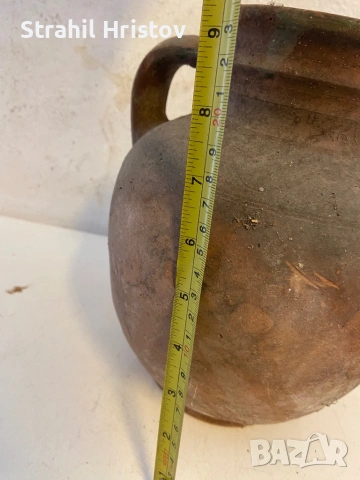 Старо глинено гърне, снимка 2 - Антикварни и старинни предмети - 53401014