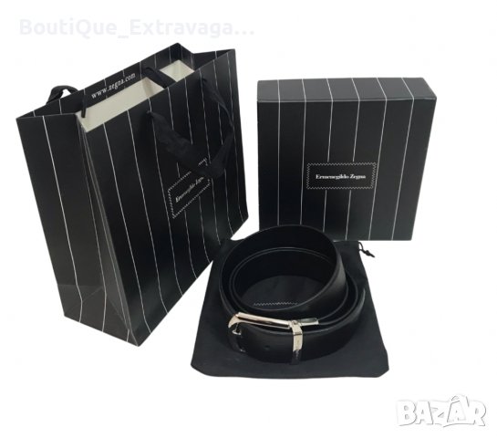 Мъжки подаръчен комплект колан Zegna 010 !!!, снимка 2 - Колани - 38958707