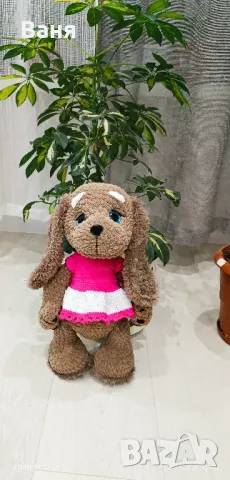 Ръчно плетено кученце, снимка 6 - Плюшени играчки - 47874809