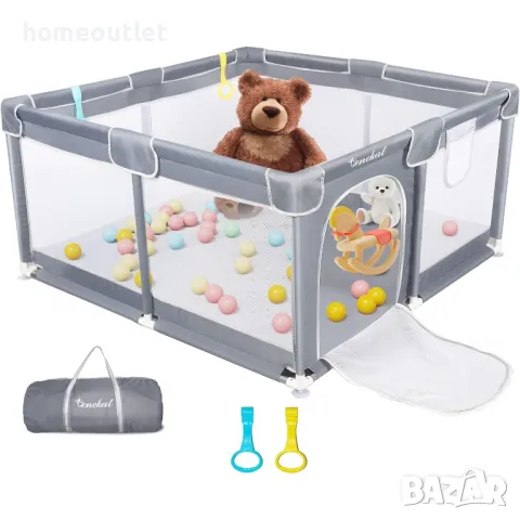 ПРОМОЦИЯ Текстилна детска кошара за игра, с подложка TENCKAT X001TZUW3N