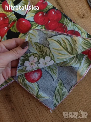 3бр памучки салфетки за хранене, снимка 2 - Аксесоари за кухня - 56311183