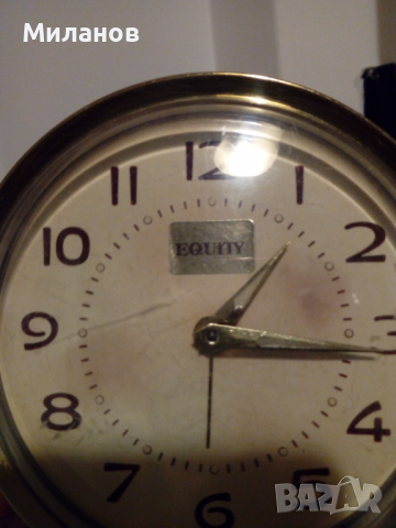 Антикварен механичен будилник,настолен часовник, снимка 2 - Антикварни и старинни предмети - 36199086